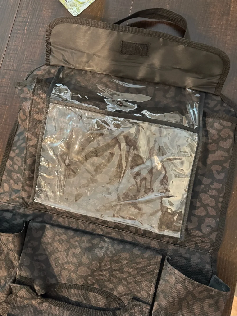 Leopard-Print Travel Organizer Bag